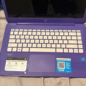 HP Stream Laptop in Bold Purple